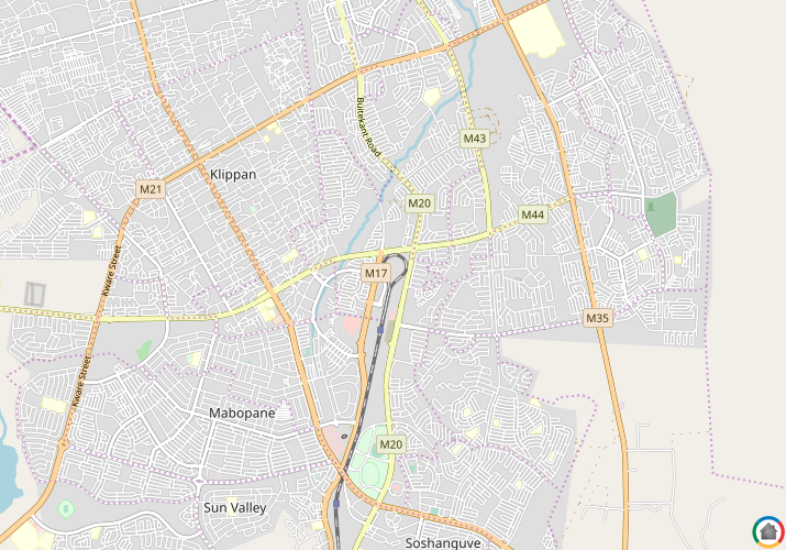 Map location of Soshanguve